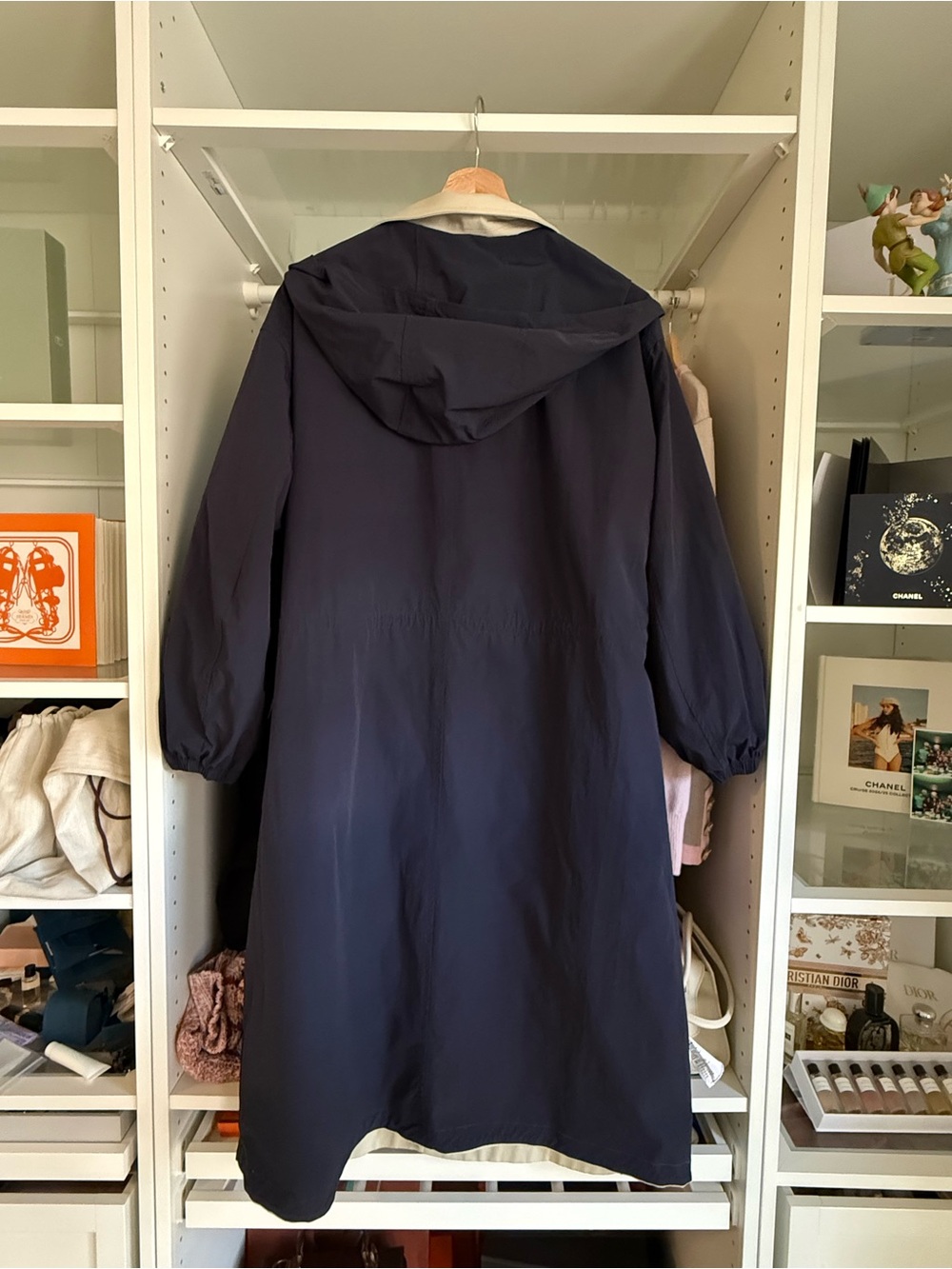 SELFWHO cotton blend reversible Trench coat - Picture 9 of 16